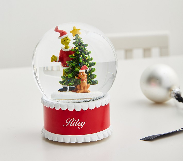 Dr. Seuss's The Grinch™ Personalized Light-Up Snow Globe | Pottery Barn Kids