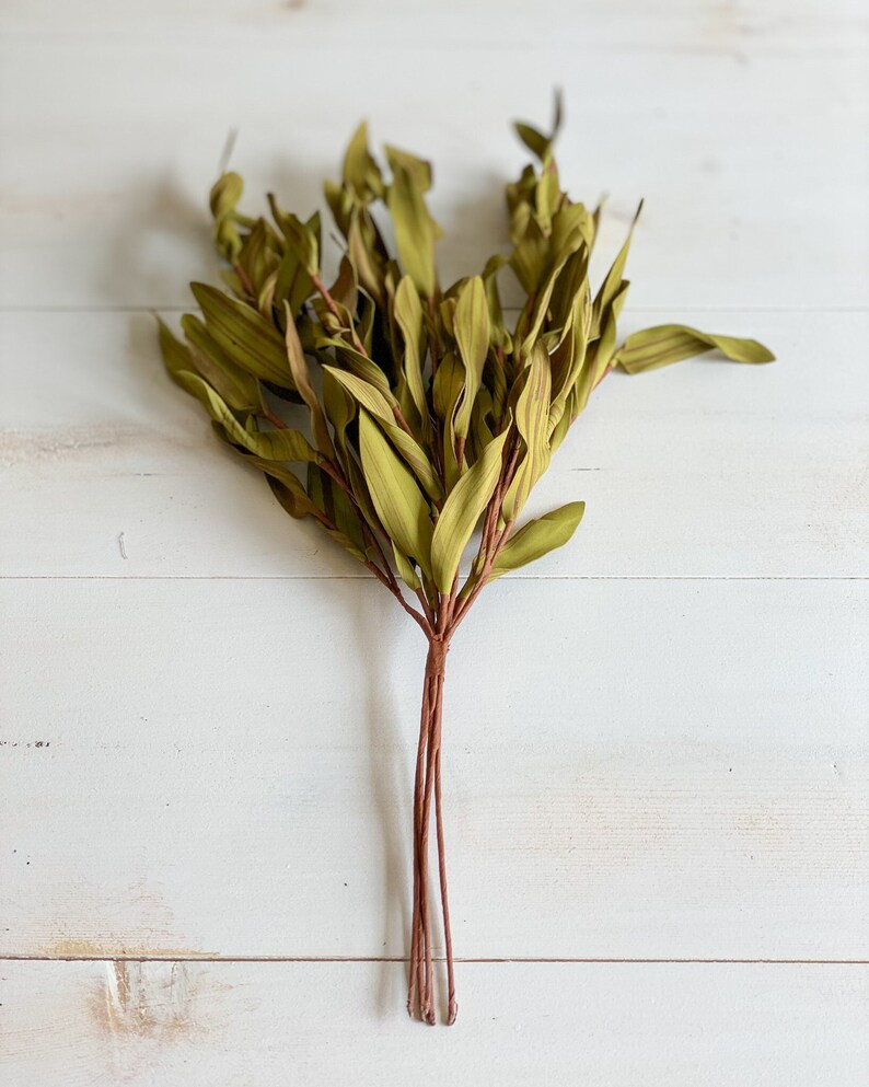 Brown and Green Leaf Stem 3pcs  Brown  Green  Fall  Fall - Etsy | Etsy (US)