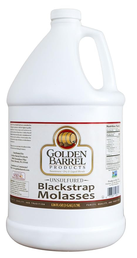 Golden Barrel Bulk Unsulfured Blackstrap Molasses Jug (128 Fl Oz) | Amazon (US)