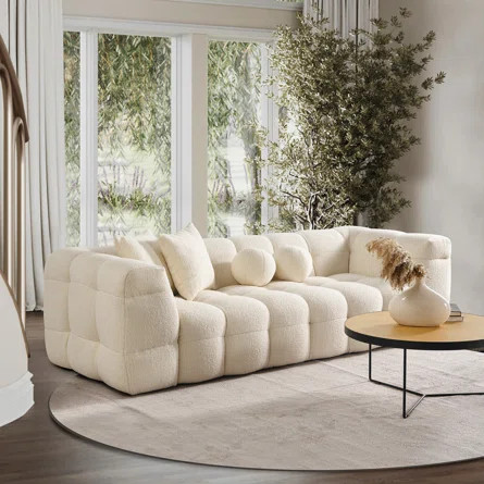 Wade Logan® Cavaco 90.6'' Tuxedo Arm Sofa | Wayfair | Wayfair North America