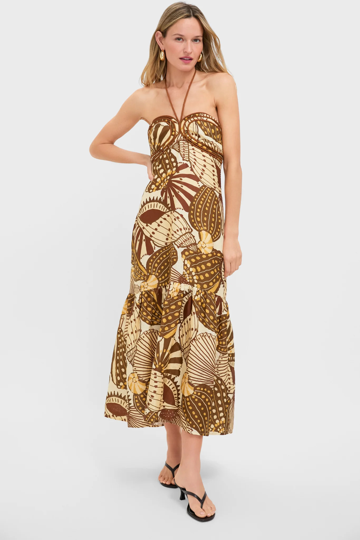 Shell Mix Sand Sleeveless Maxi Dress | Tuckernuck (US)