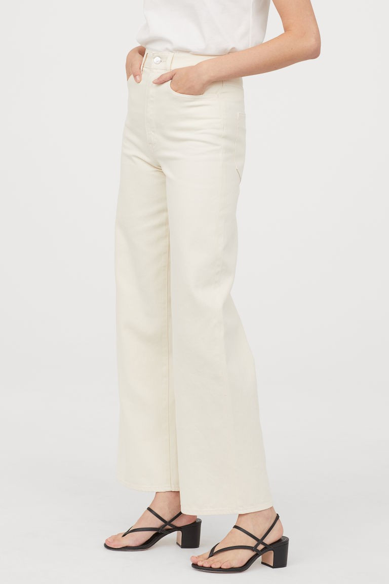 Wide-leg Twill Pants | H&M (US + CA)