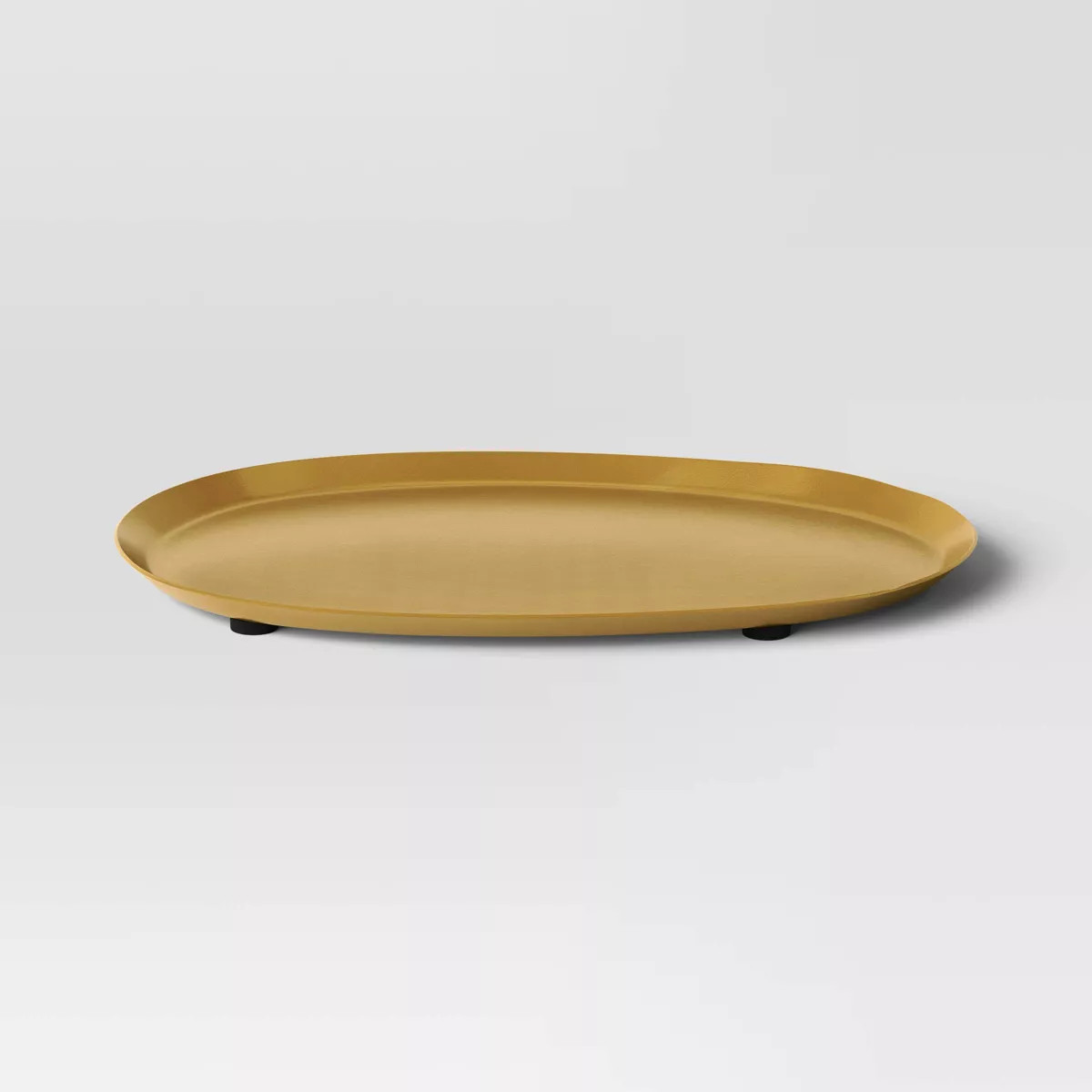 Metal Oval Serve Platter Brass Finish - Threshold™ | Target