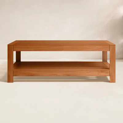 Chaney 48'' Teak Outdoor Coffee Table | Birch Lane