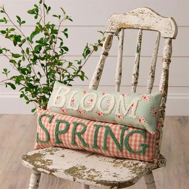 Spring Bloom Accent Pillow Set of 2 | Antique Farm House