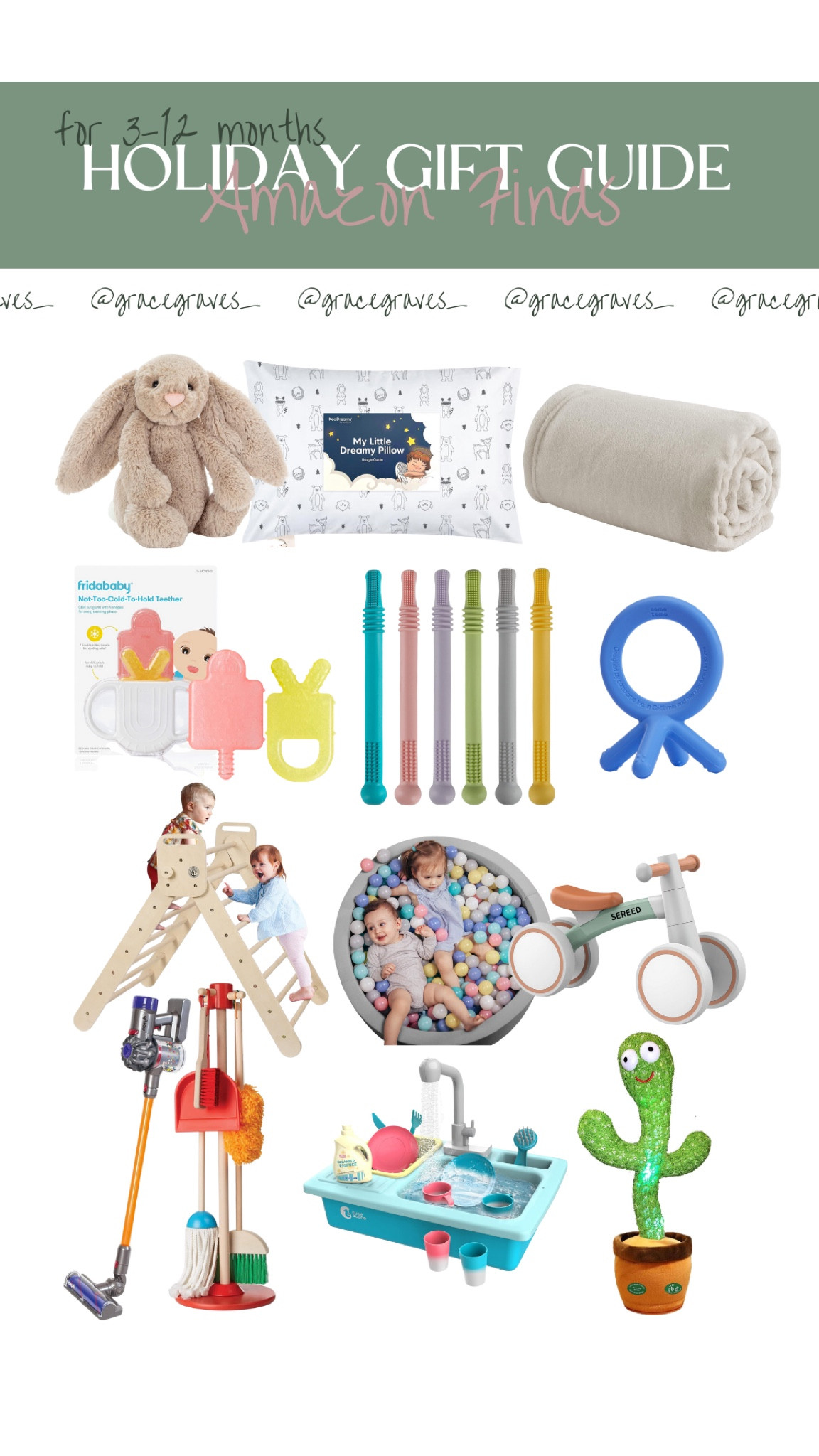Here is my 3-12 month gift guide round up! These are some of our favorites and most are still being used at 24+ months. 

#LTKSeasonal #LTKHoliday #LTKGiftGuide
