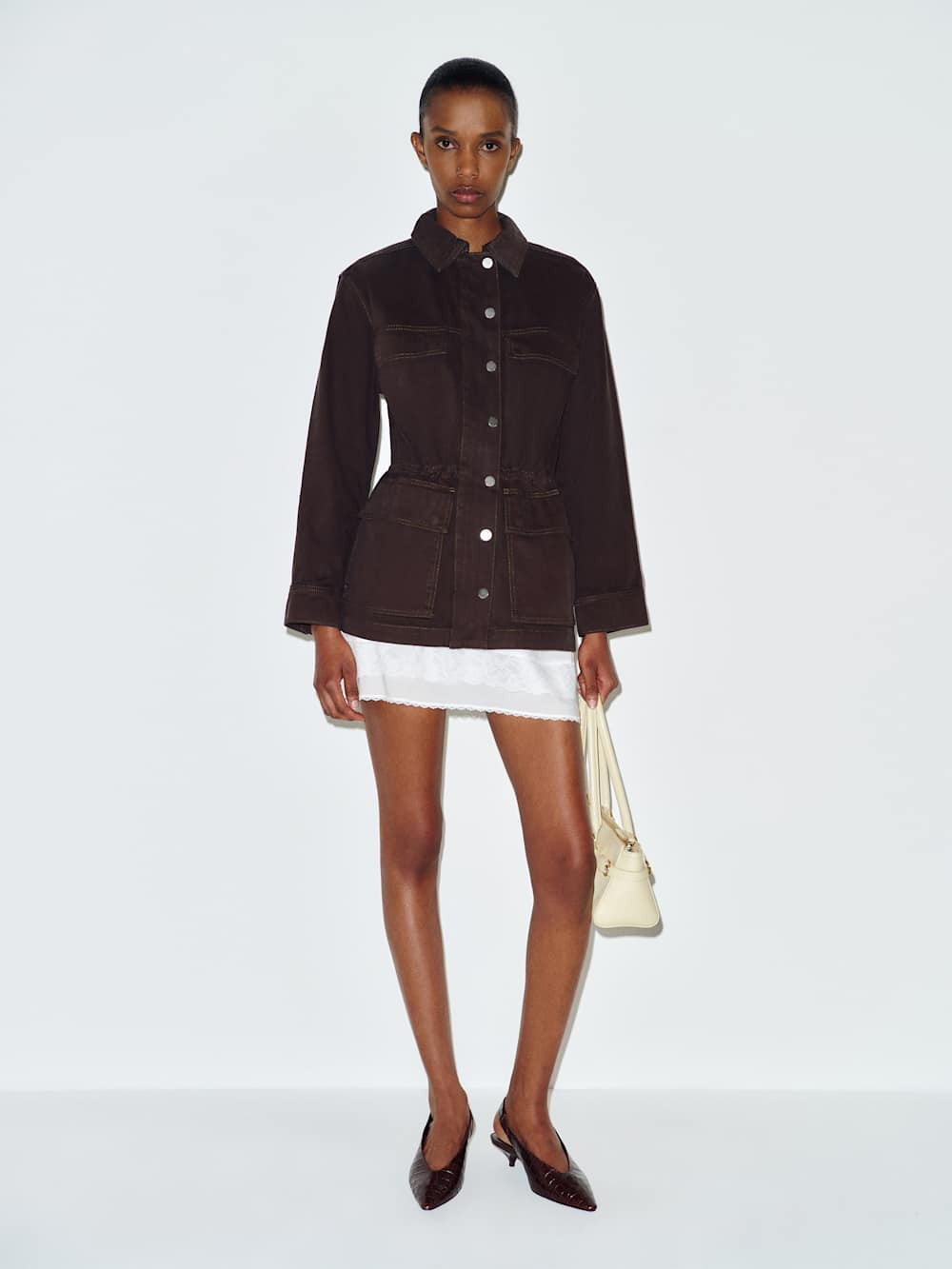 Alex Cinched Denim Jacket | Reformation (Global)