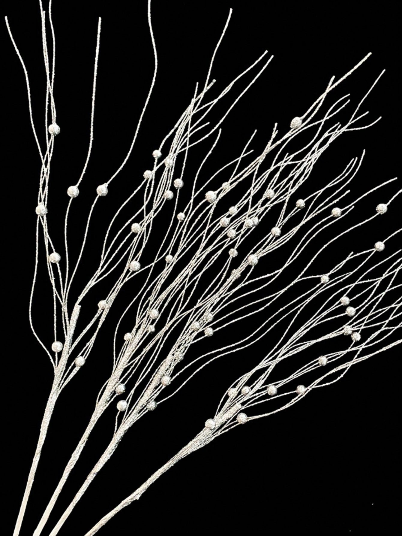 1pc Artificial Glittering Plant Twig With Berries, Cute Fake Flower Christmas Tree Decoration For... | SHEIN