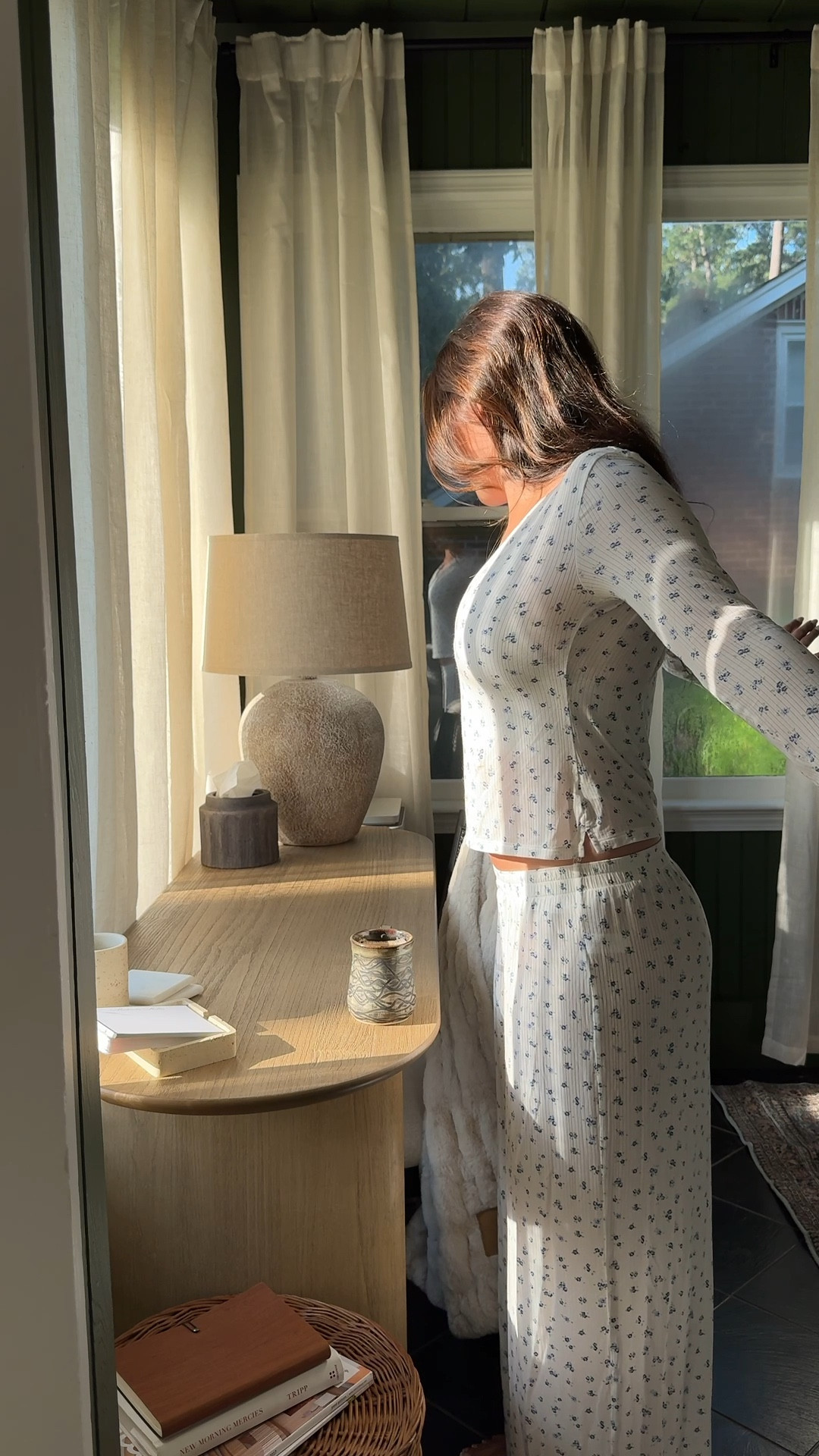 the most breathable pjs ☁️ 
top: small 
bottoms: medium 
#americaneaglepjs 

#LTKHome #LTKSaleAlert #LTKFindsUnder50
