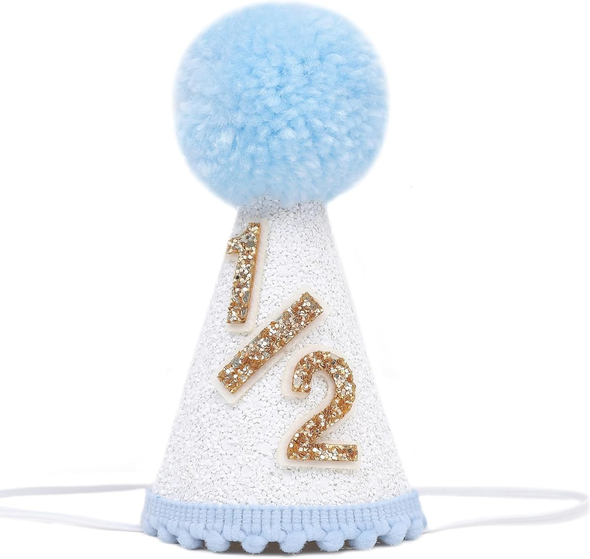 Half Way To One Birthday Hat - Girls 1/2 Birthday Party Decorations | Amazon (US)