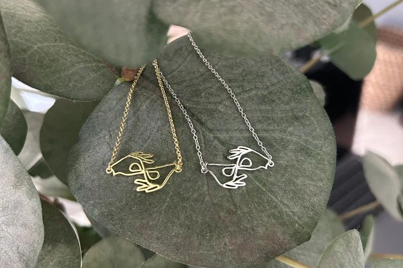 Sign Language Interpreter Necklace - Etsy | Etsy (US)