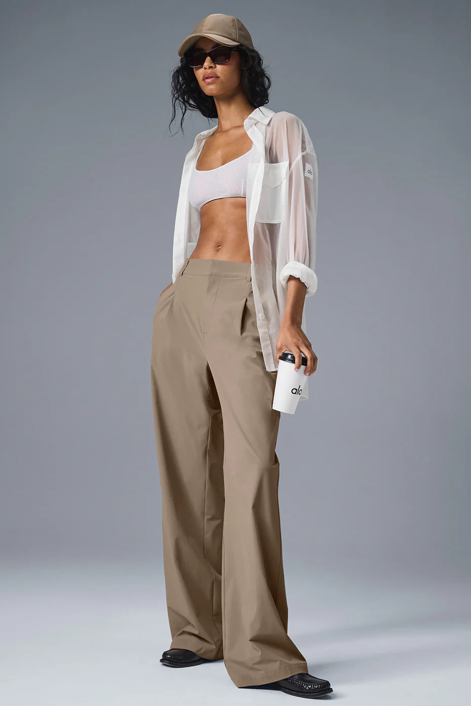 Muse Wide Leg Pant - Gravel Heather | Alo Yoga (US)