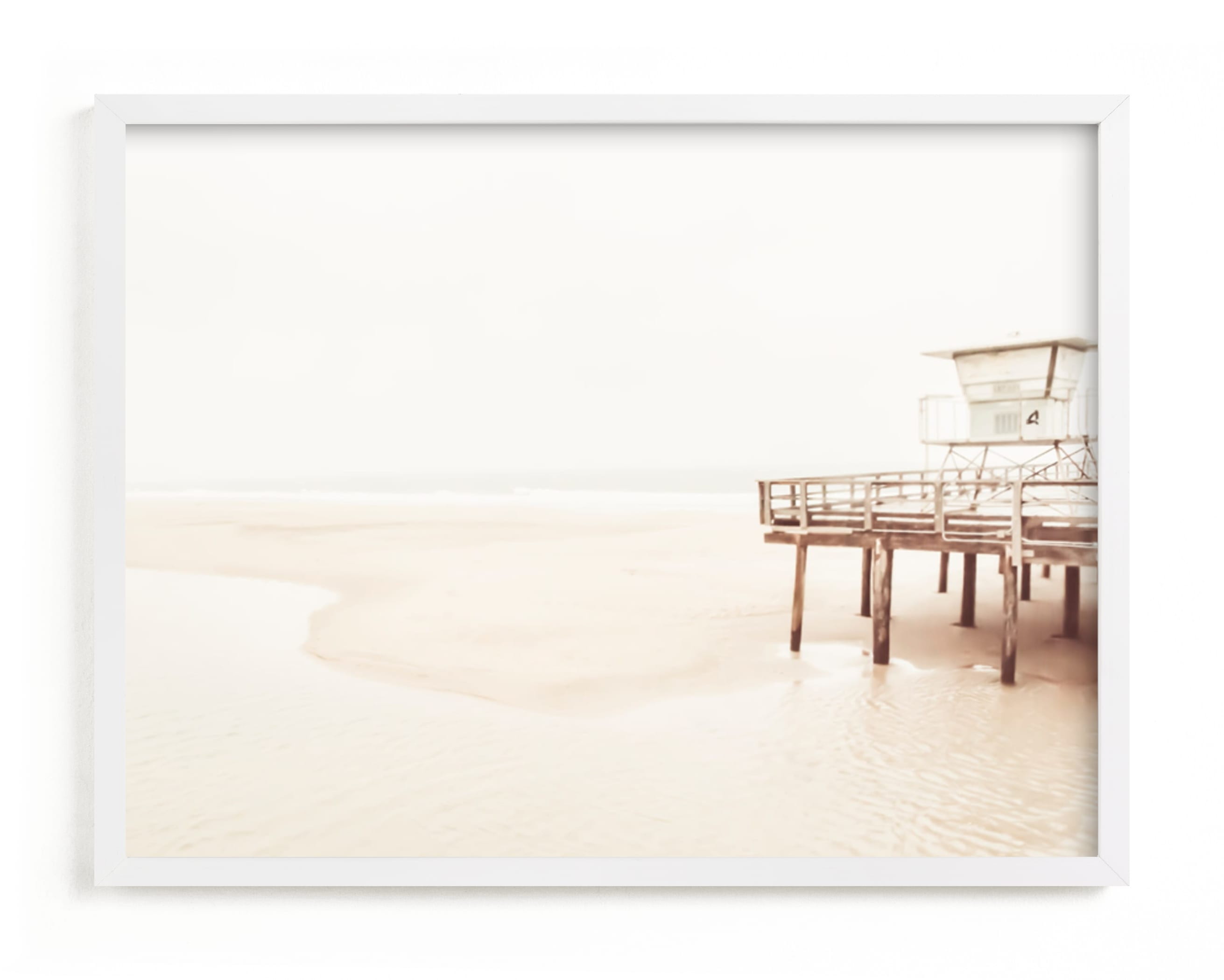 "Stormy Pier 3" - Photography Art Print by Kamala Nahas. | Minted