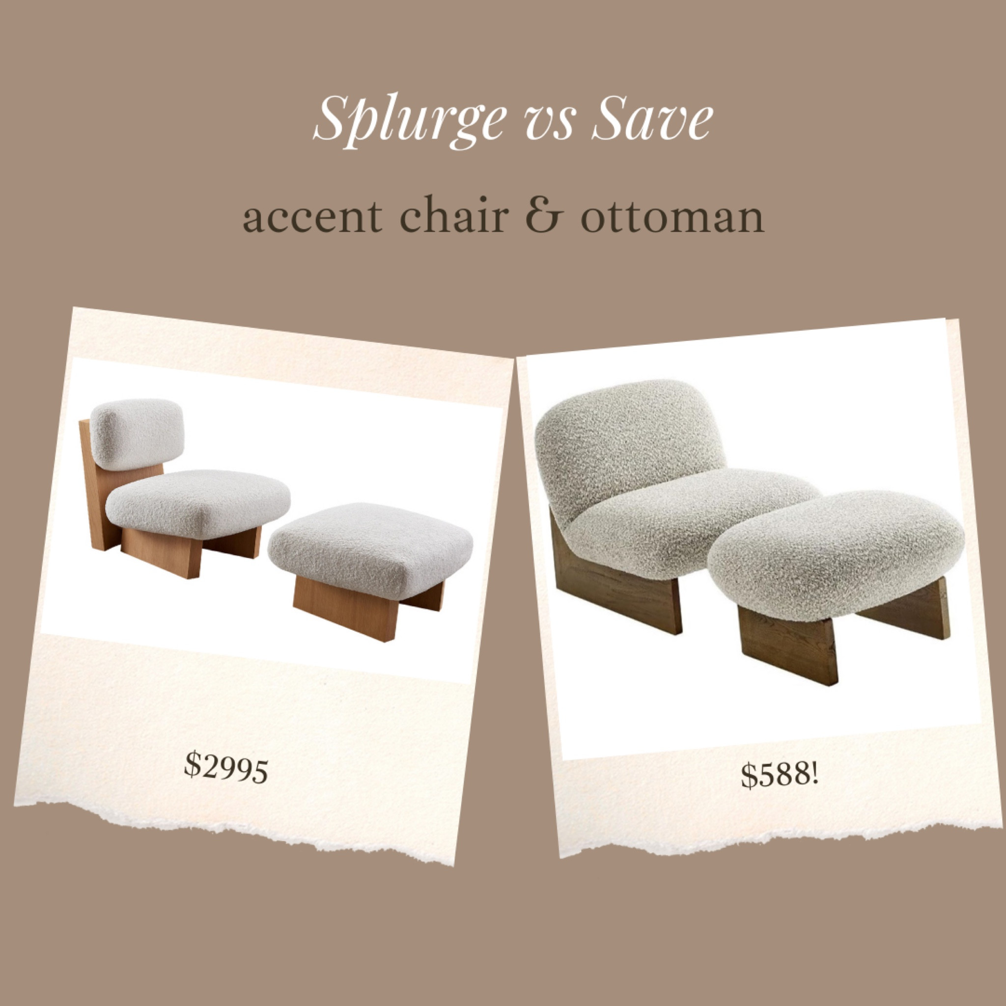 Stunning organic modern style accent chair & ottoman!!! Amazing deal for a set in this style! 😍🙌🏻

#LTKSaleAlert #LTKHome