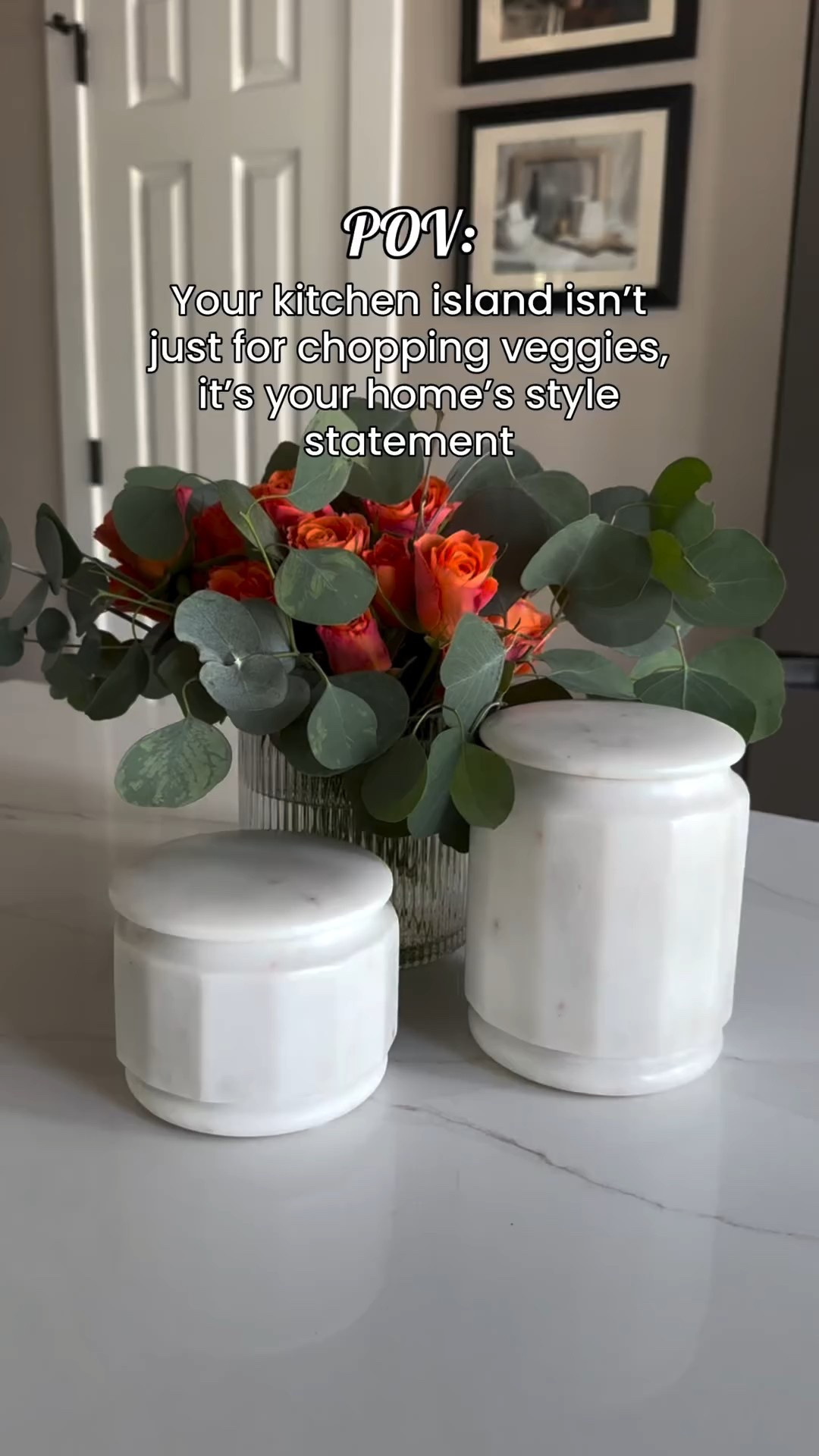 POV: Your kitchen island isn’t just for chopping veggies. It’s your home’s style statement.

From fresh blooms to elegant canisters, every detail tells a story of beautiful living. 

#KitchenIslandGoals #HomeInspo #ModernKitchen #magnolia #marbledecor

#LTKHome #LTKFindsUnder50 #LTKStyleTip