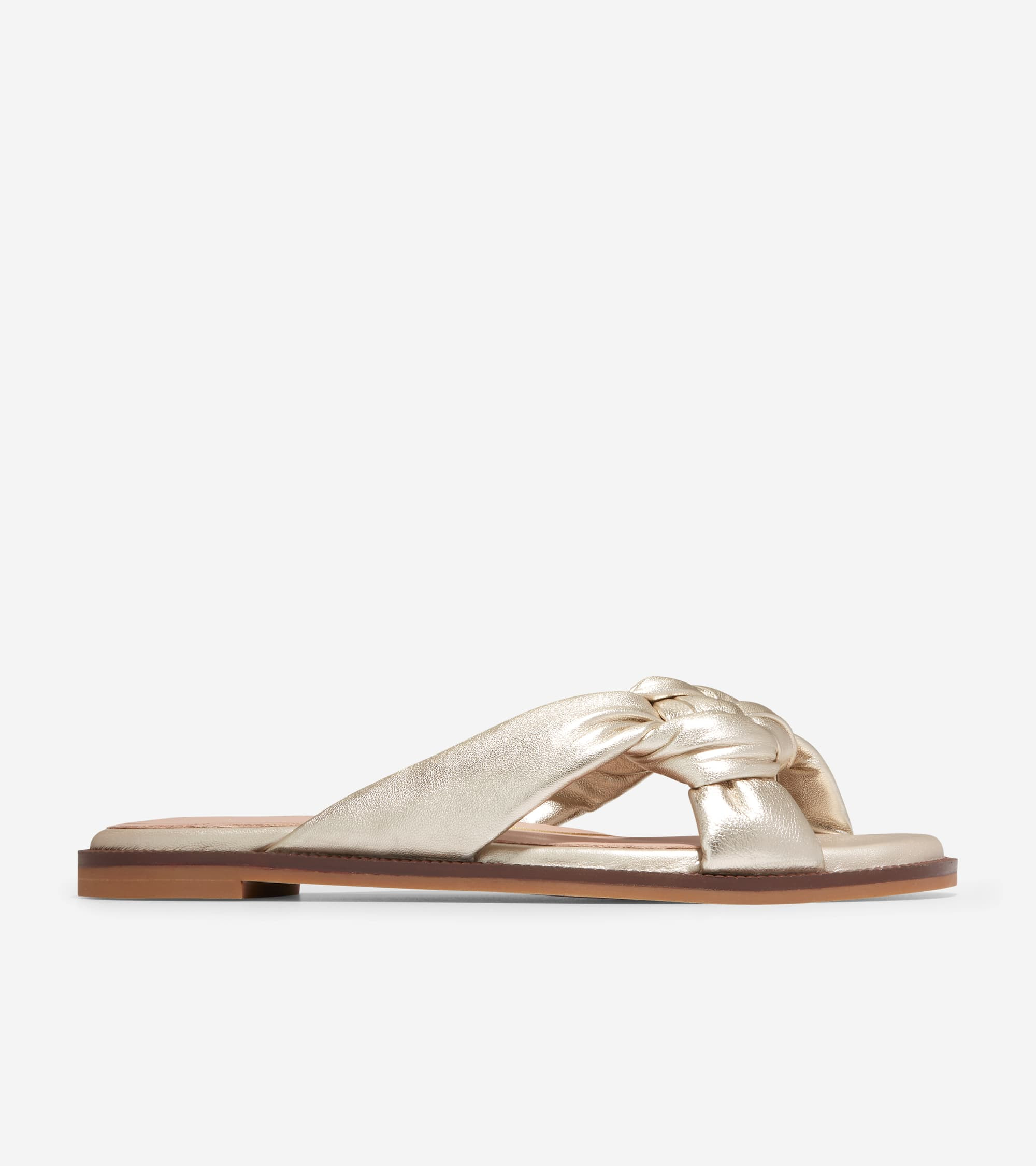 Women's Anica Lux Slip On Sandal in Gold | Cole Haan | Cole Haan (US)