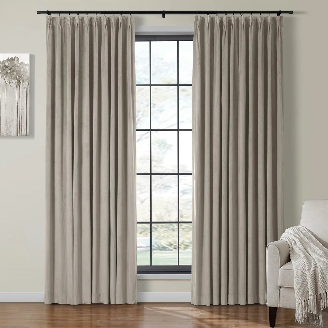 Birkin Velvet Curtain Pleated | TWOPAGES
