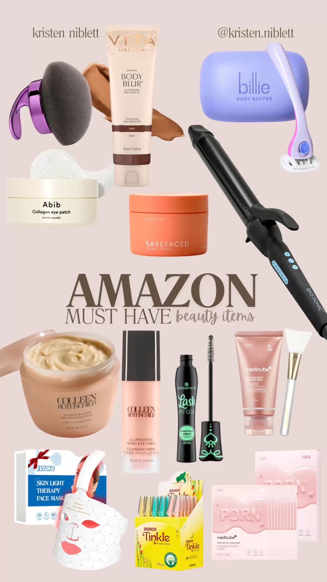 Amazon tried and true MUST HAVE beauty items! From collagen eye mask, the curling iron I use everyday, to my red light mask, these are the best of the best!

#LTKmomlife #LTKselfcare #LTKmorningroutine