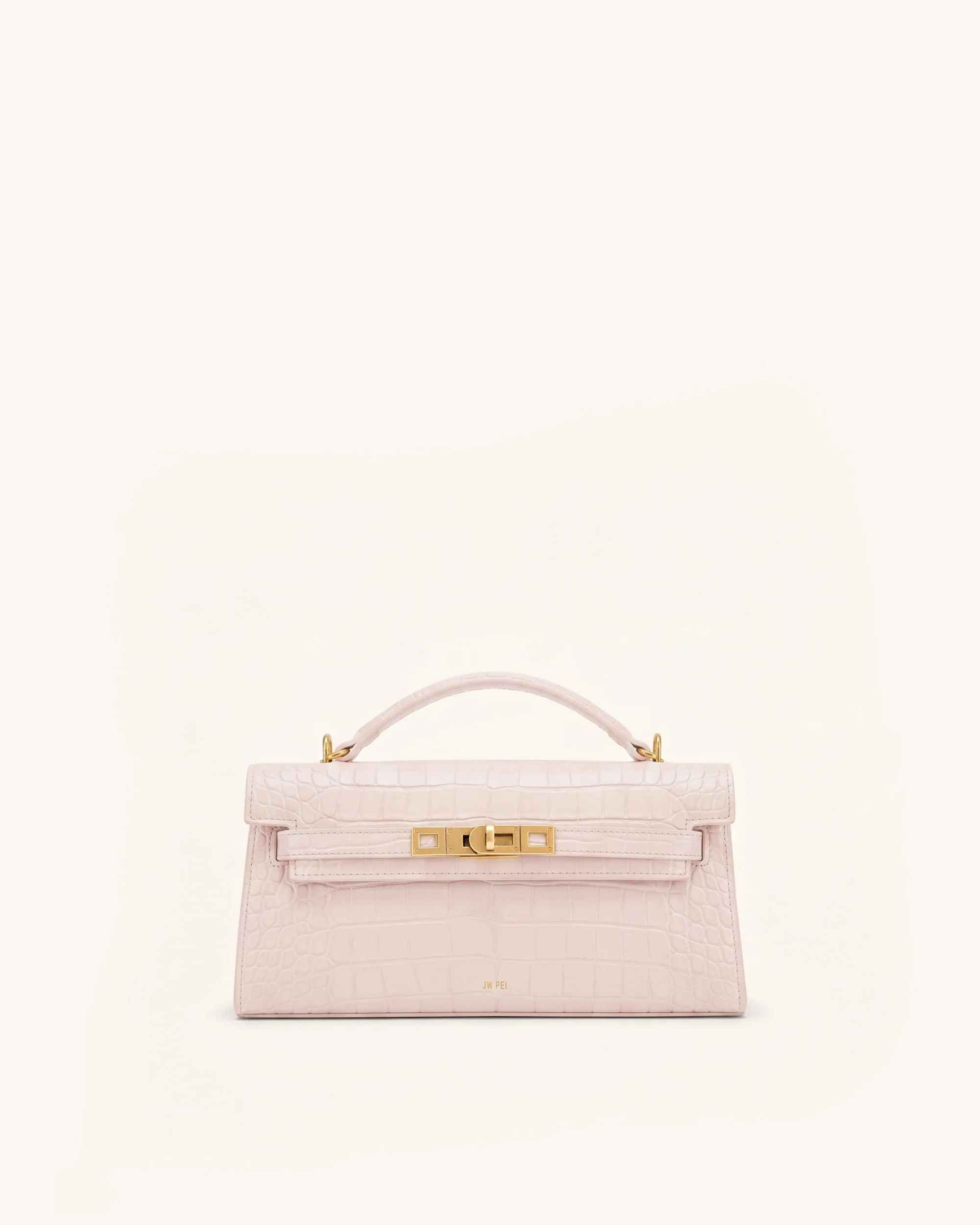 Noor Top Handle Bag - Pink Croc | JW PEI US