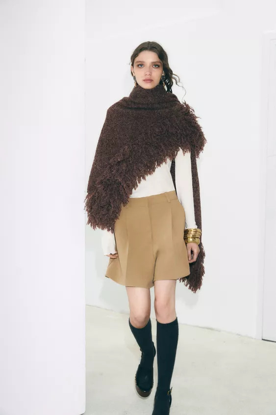 DARTED BERMUDA SHORTS | Zara AU