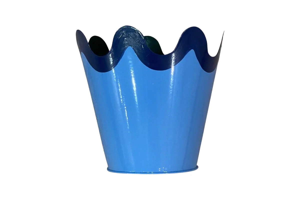 Blue Scallop Planter | Lucy's Market