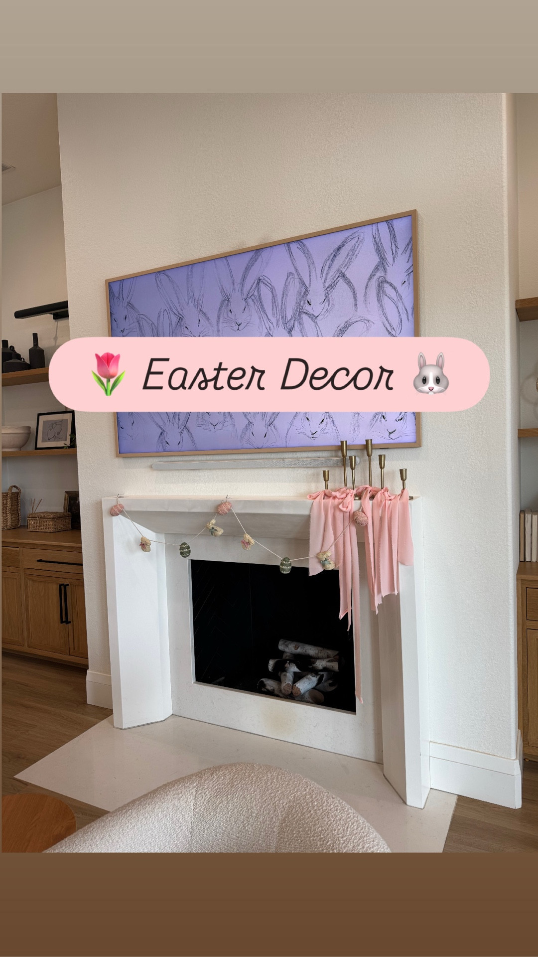 Easter decor that makes me happy! Mostly Target! Linked some similar of the ceramic bunnies. This ribbon is so cute from valentines through Easter to add to your mantle or on candlesticks. 

#LTKSeasonal #LTKHome