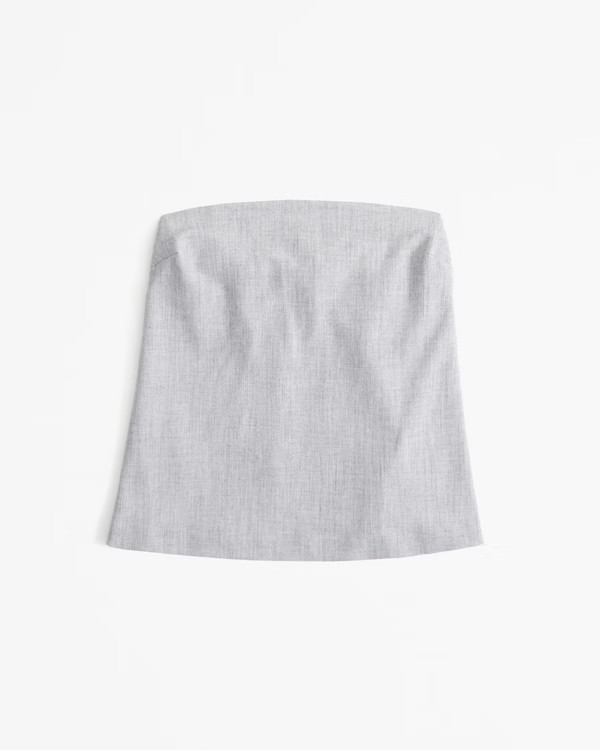 Strapless Suiting Set Top | Abercrombie & Fitch (US)