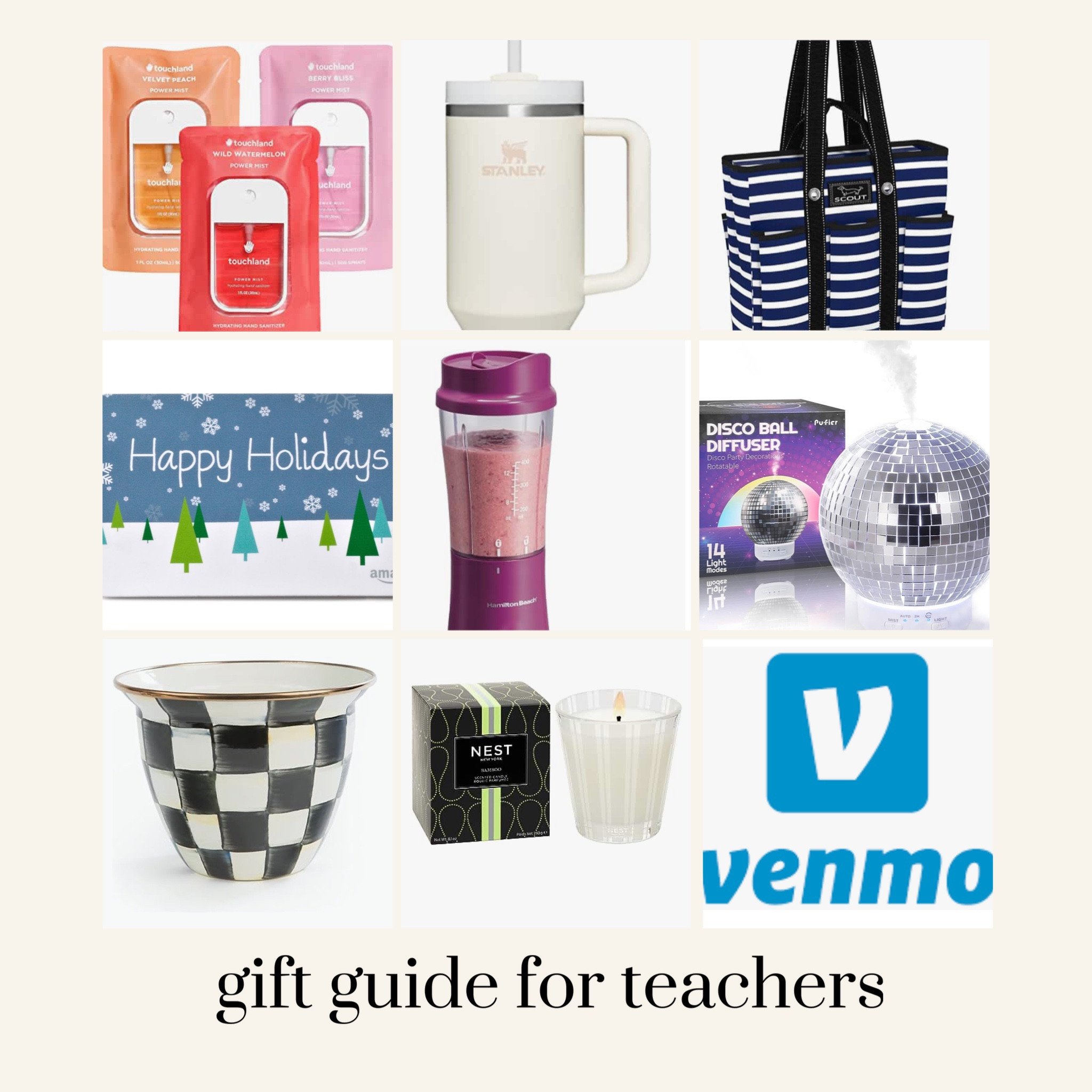 Some ideas for teachers..: when in doubt give them cash or send Venmo! 

#LTKSeasonal #LTKHoliday #LTKGiftGuide