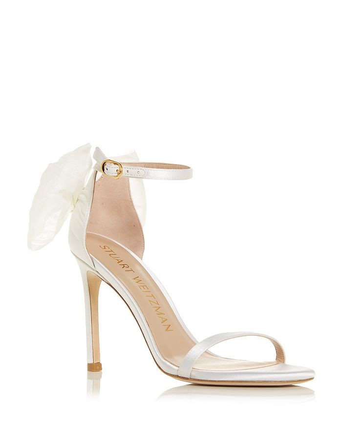 Stuart Weitzman Women's Nudistsong Mesh Bow High Heel Sandals  Back to Results -  Shoes - Bloomin... | Bloomingdale's (US)