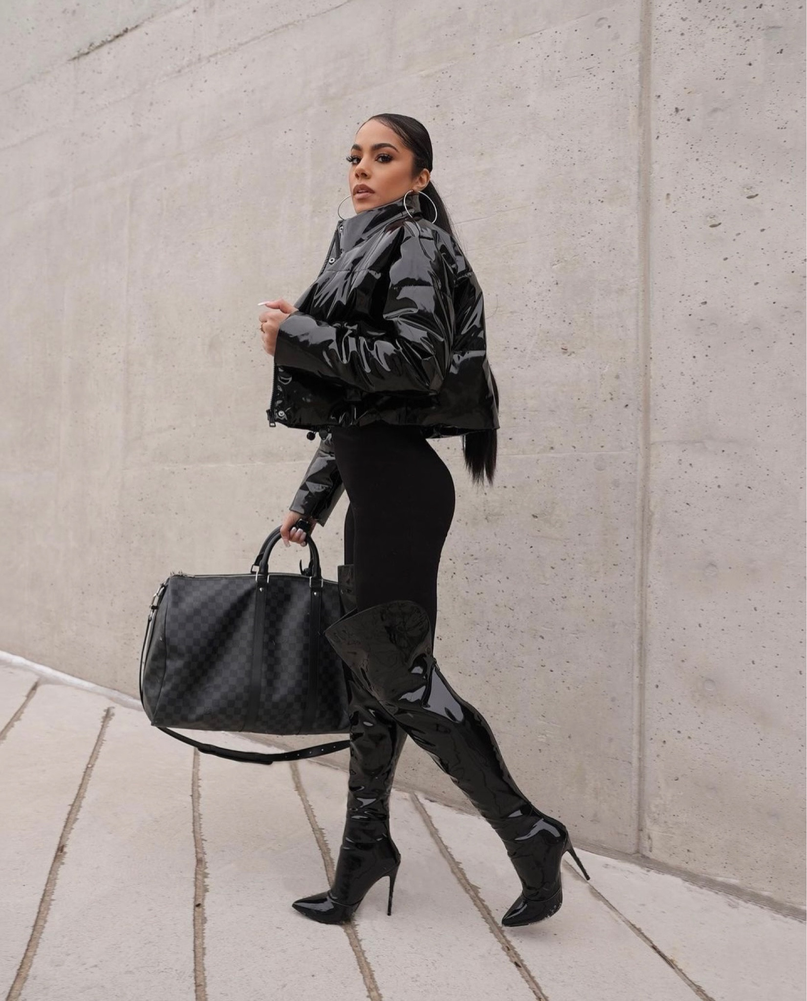 All black everything outfit for the fall or winter 🖤 

#LTKHolidaySale #LTKshoecrush #LTKHoliday