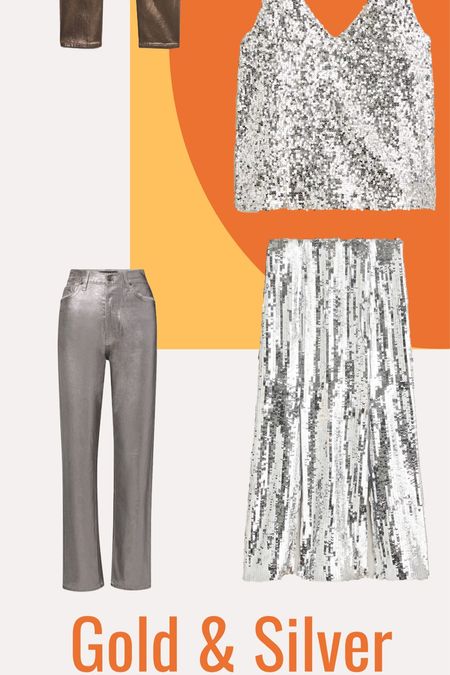 Metallics are a major trend for this holiday season! For holiday outfits, we suggest wearing this pant, skirt, cami and/or necklace to add some extra shine to your outfit 

#LTKSeasonal #LTKHoliday #LTKGiftGuide