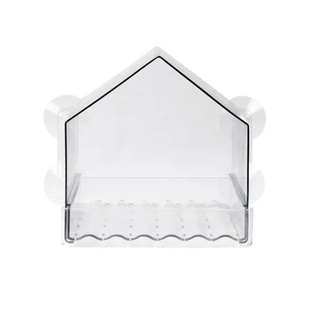 Nature’s Way Clear View Window Bird Feeder 2‑Cup Bird Feeder with 4 Strong Suction Cups and Removable Fresh Seed Tray for Small and Large Wild Birds | Walmart (US)