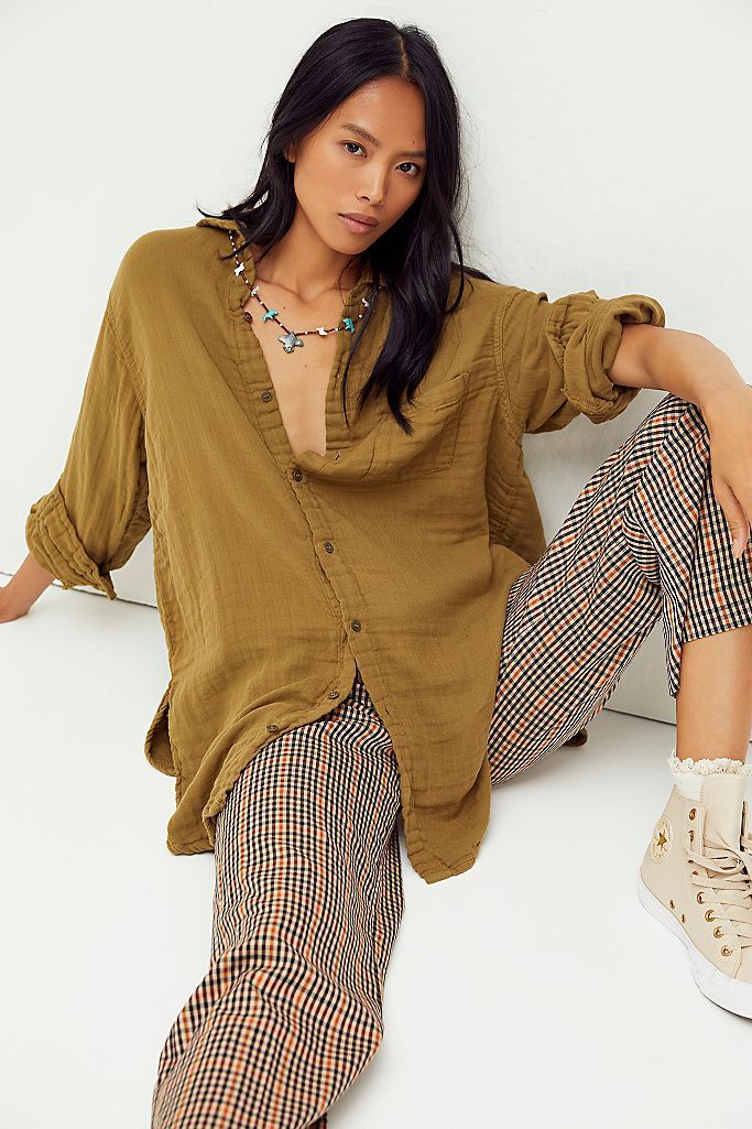 Double Cloth Buttondown Shirt | Free People (Global - UK&FR Excluded)