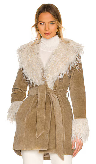 Show Me Your Mumu Penny Lane Coat in Beige. - size L | Revolve Clothing (Global)