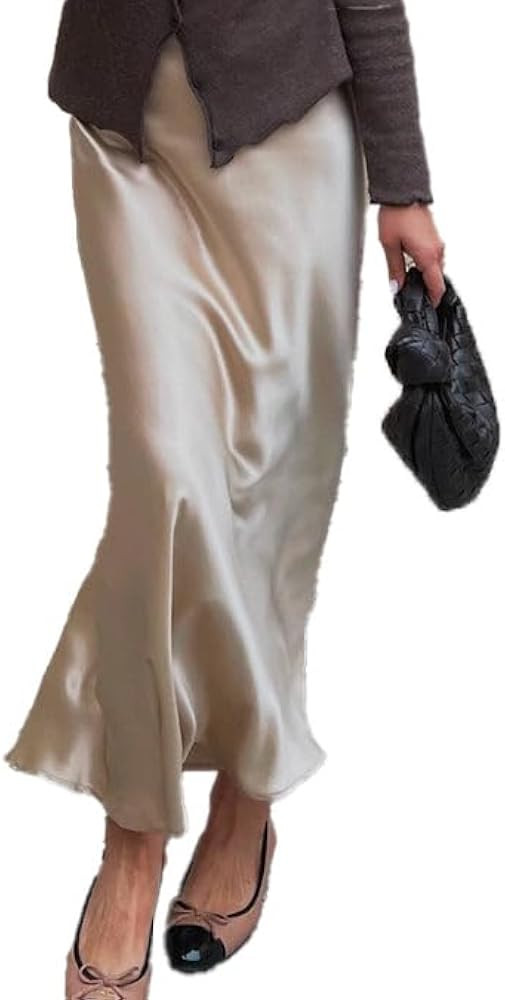 DAISYSILK Women's 100% 22 Momme Silk Maxi Skirt-Fashionable, Comfortable, and Versatile | Amazon (US)