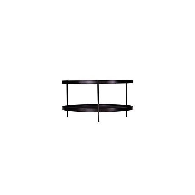 Vermicelli Round Farmhouse Style Cocktail Table Black - Aiden Lane | Target