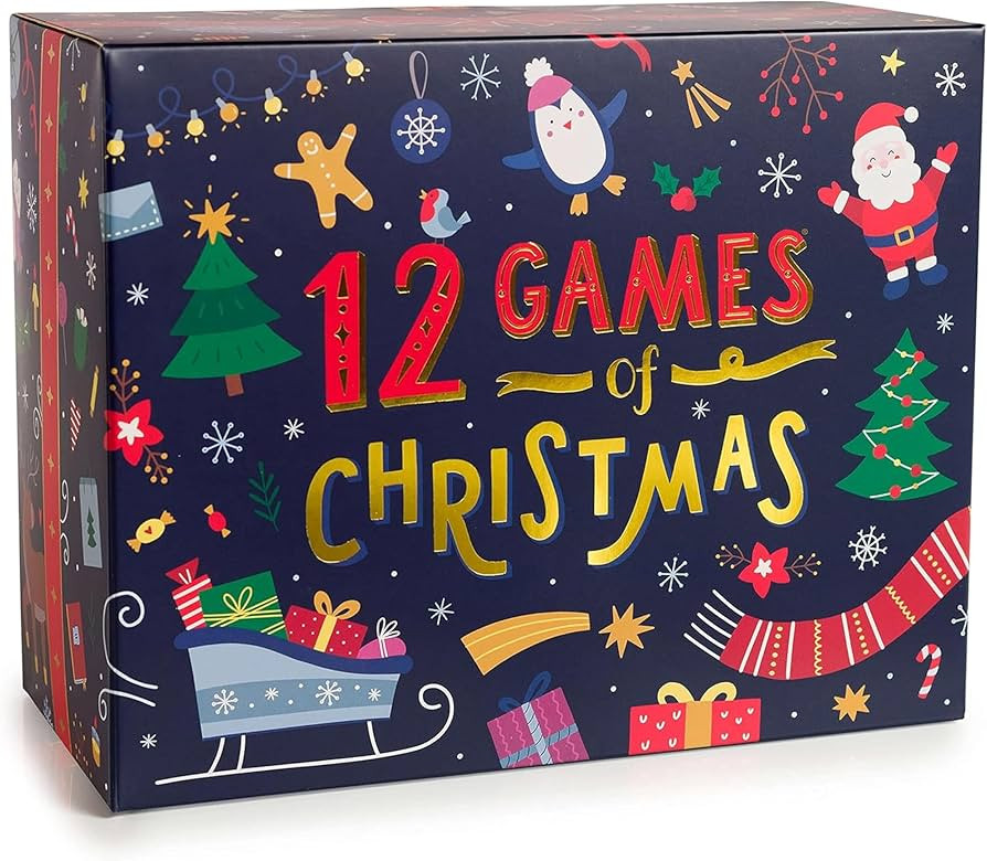 Gutter Games 12 Games of Christmas - Family Game Night Pack for Kids and Teens - Hilarious Christ... | Amazon (US)