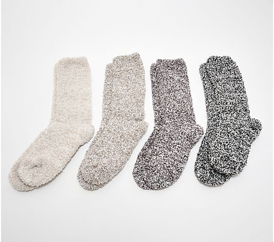 Make Your Selection: Barefoot Dreams CozyChic Set of 4 Sock Gift Set | QVC