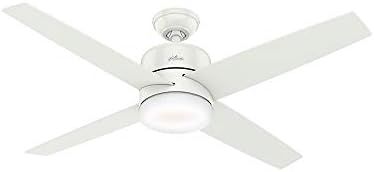 Hunter Indoor Wifi Ceiling Fan with LED Light and remote control - Advocate 54 inch, White, 59365 | Amazon (US)
