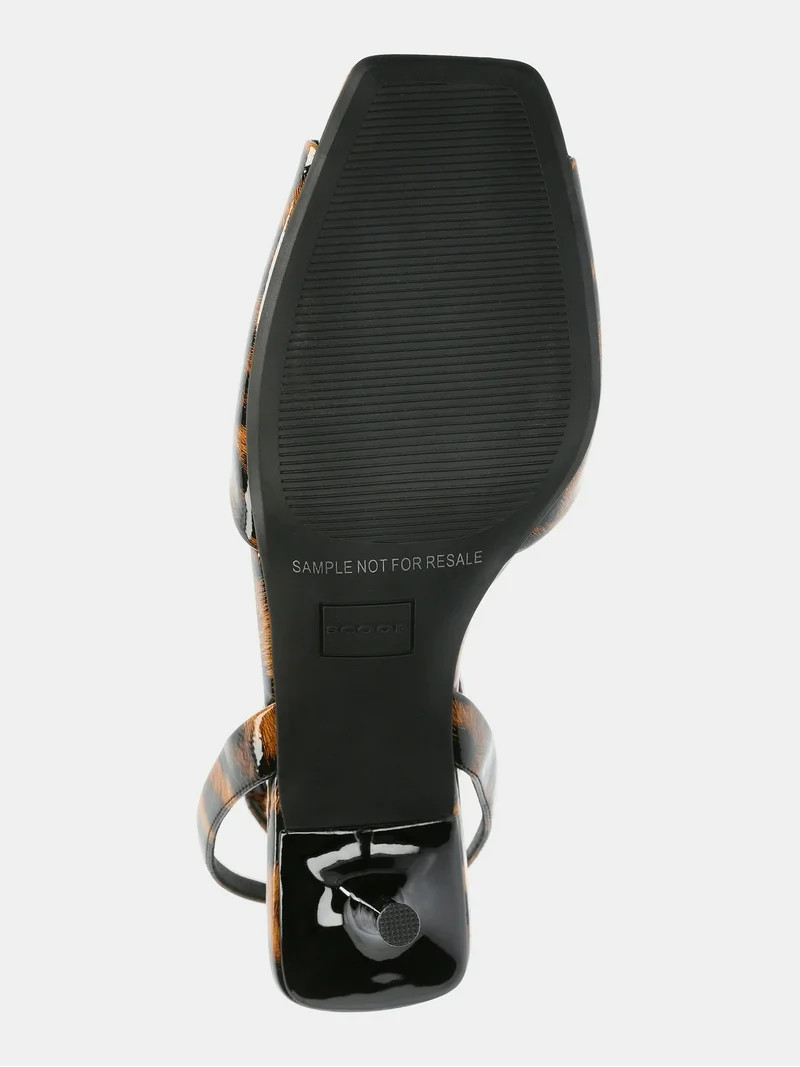 Scoop Women's Ankle Strap Peep Toe Stiletto Heeled Sandals | Walmart (US)