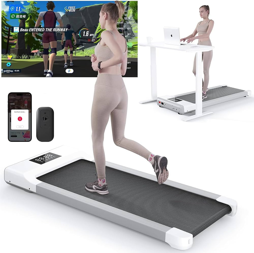 Walking Pad Treadmill, Smart Walking Pads, 2.5HP Under Desk Treadmill for Home Office Use, Remote... | Amazon (US)
