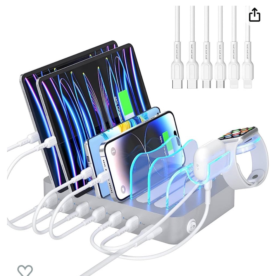 Charger station. Great for charging your electronics all in one place .

#LTKsalealert #LTKhome #LTKCyberWeek