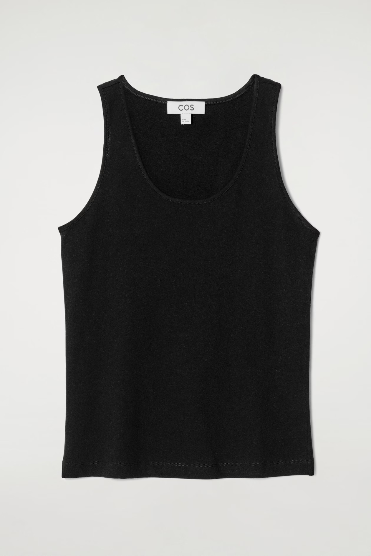 COTTONLINEN TANK TOP - NEGRO | COS (EU)