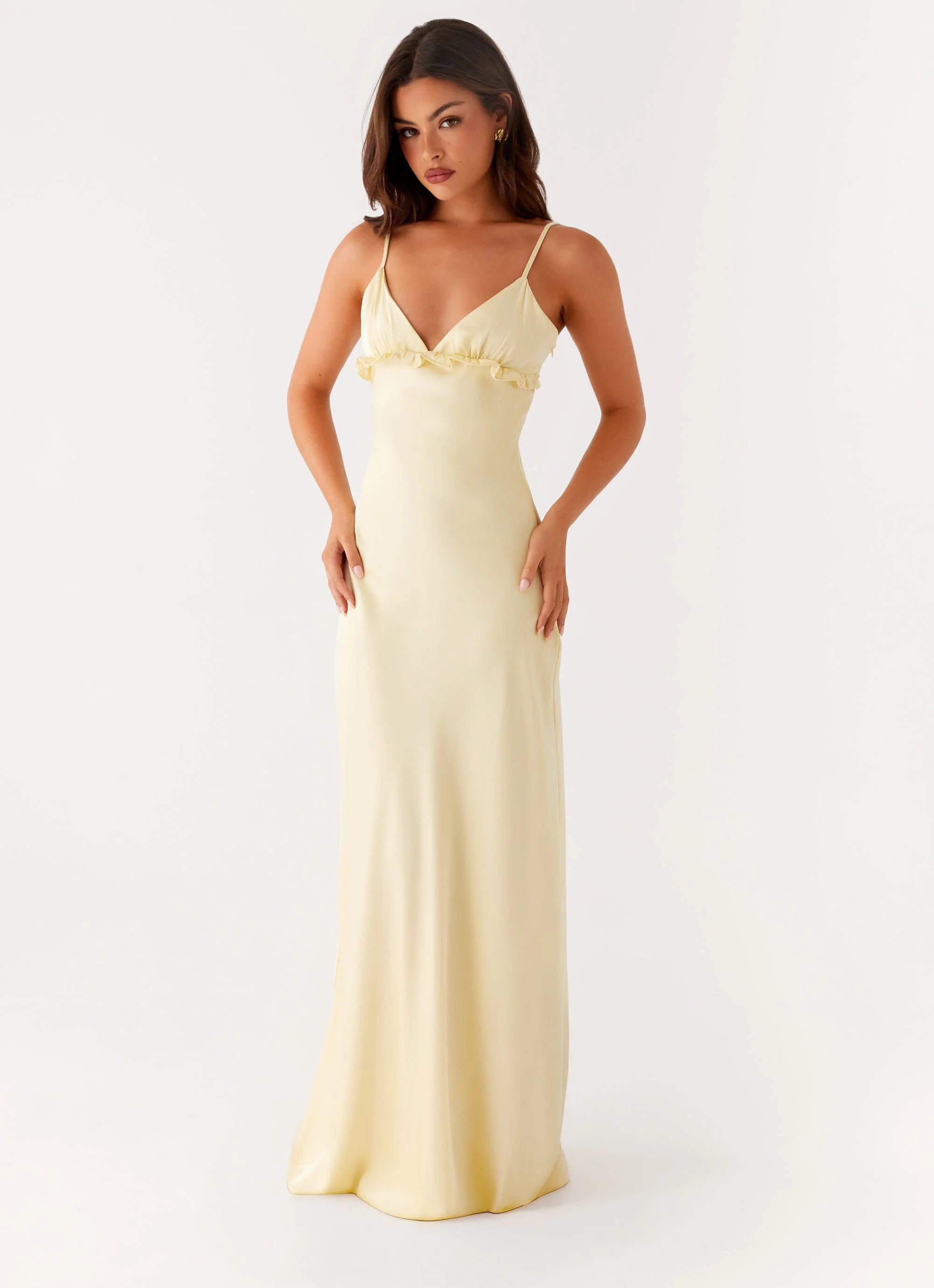 Elona Maxi Dress - Baby Yellow | Peppermayo (Global)