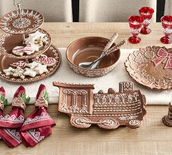Gingerbread Stoneware Serving Bowl | Pottery Barn (US)