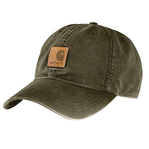 Carhartt Men's Canvas Cap, Army Green, One Size | Amazon (US)