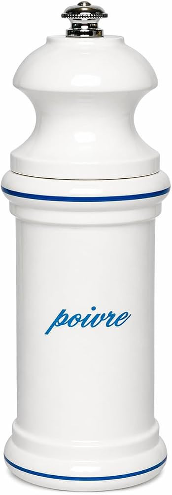 Fletchers' Mill Provencal Pepper Mill, White with Blue "Poivre" - 6 inch | Amazon (US)