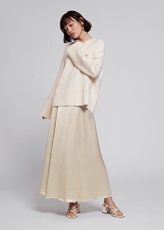 Long Flared Satin Skirt | & Other Stories US