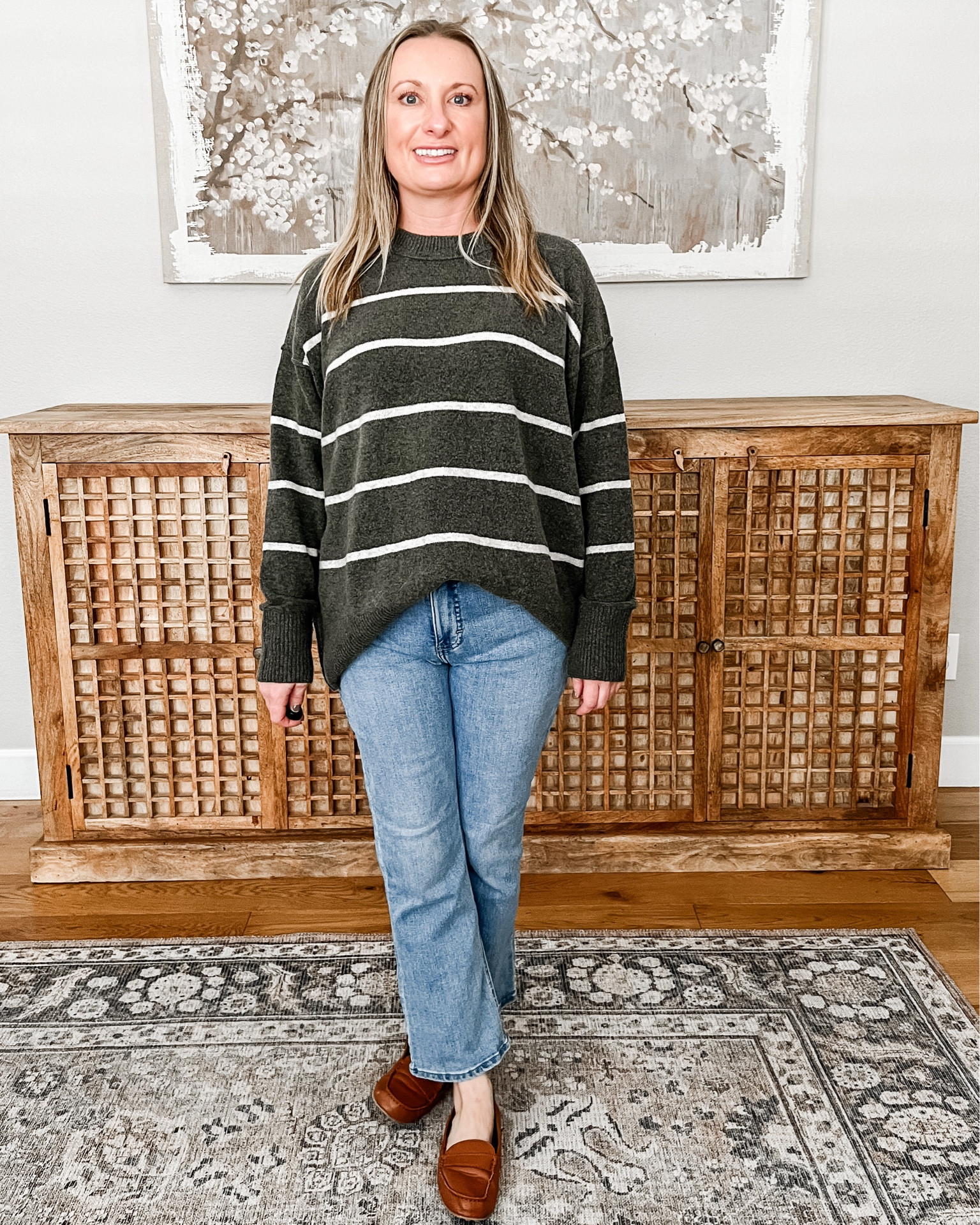 This striped sweater from Aerie is the perfect staple piece! It’s 25% off fir the sale! Wearing a small, it runs big. These are the best Amazon cropped jeans! True to size. #ltkfallsale

#LTKSale #LTKsalealert #LTKover40