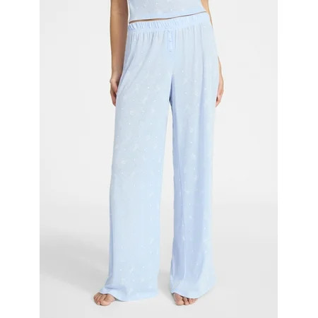 No Boundaries Sleep Pointelle Knit Pants Women’s XXS-3X | Walmart (US)